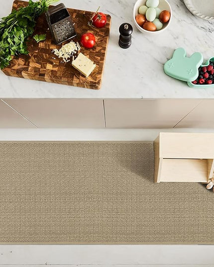 Artoid Mode Washable Non-Slip Rubber Backing Kitchen Rugs Doormat, Absorbent Kitchen Floor Mats in Front of Sink Kitchen Mats for Floor Home Decor 24x72 Inch