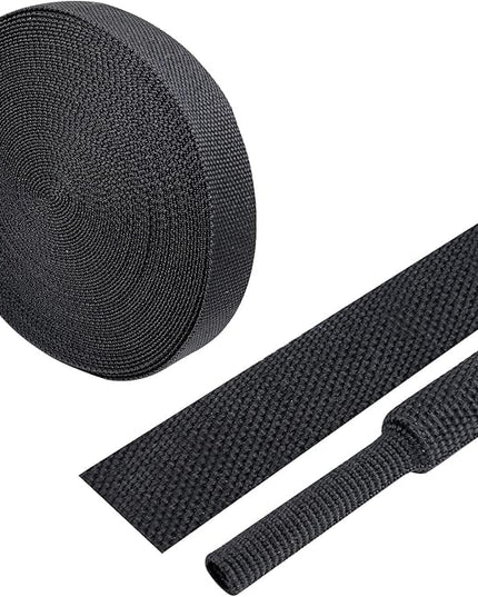 Heat Shrink Wire Loom 2:1 Shrinkable Braided Cable Sleeve 1/2 Inch ID-46ft Abrasion Protection Flexibility Fabric Wiring Harness Cover Sheath