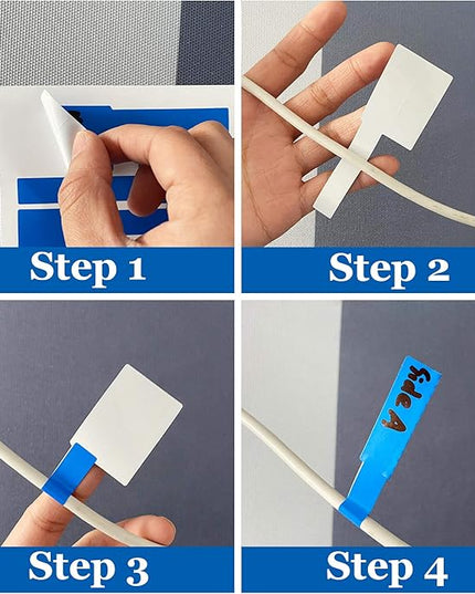Mr-Label® (20 Sheets, 600 Labels) Green Self-adhesive Cable Label - Waterproof | Tear Resistant | Durable - with Online Print Tool - for Laser Printer