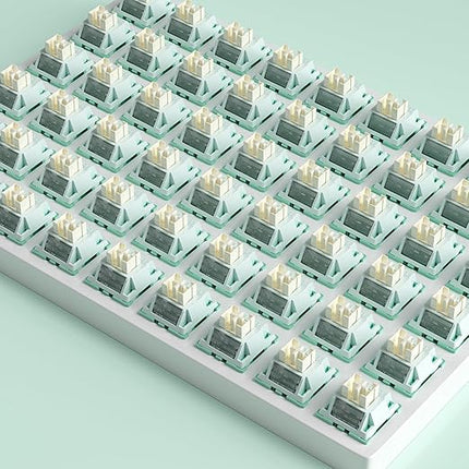 Outemu Pomelo V3 Pro Slient Switch,5 Pin 35gf Quiet Pre-lubed Dustproof Tactile Switch,Suitable for MX Mechanical Gaming Keyboards(45Pcs)