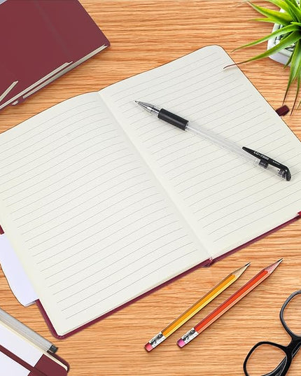 20 Pack Journals for Writing College Ruled Notebooks Journal in Bulk, Hardcover Notebooks (200Pages) for Note Talking, Lined Bullet Journals for Home School Office, 5.7"x8.4", Red