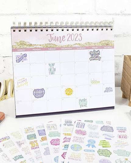 bloom daily planners Inspirational & Motivational Quotes Planner Stickers (8 Sheets / 200+ Stickers) - Hand-Lettered Positive Cute Aesthetic Quotes for Decorating Organizers, Scrapbooks, Laptops, etc.