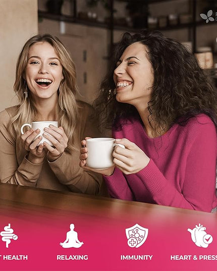 FreshDrinkUS, MenopauseSlim 40 Tea Bags – Herbal Blend with Rooibos, Dandelion Root, Matcha, Licorice, Cardamom & Black Cohosh – Smooth, Earthy Flavor – Premium Quality, Naturally Caffeine-Free Tea