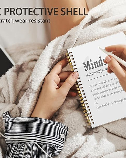 Knibeo Mindset Inspirational Notebooks Journal - Notebooks for School, 5.5×8.3 Inch Inspirational Spiral Bound Notebook with 164 Pages, College School Supplies pvc notebook