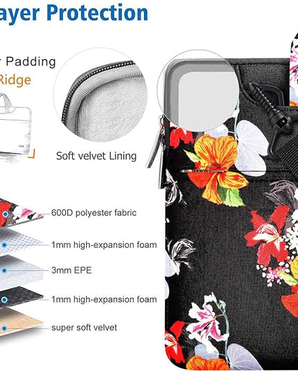 Laptop Shoulder Bag 13 13.3 14 Inch Case Compatible with MacBook Pro 14 2025-2021 M4/M3/M2/M1, Mac Air/pro 13-13.3 Inch and Most Popular 13-14 Notebooks,Spill-Resistant Briefcase,Morning Glory