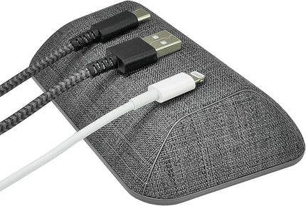 Smartish® Magnetic Cord Holder - Bigger Cable Wrangler Stocking Stuffer Organizer with Magnet Clips for Charger Management on Desktop, Nightstand - Holds 6+ Cables - No. 2 Pencil Gray