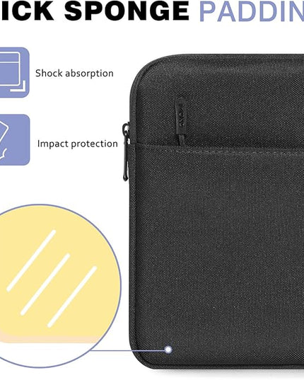 MoKo 9-11 Inch Tablet Sleeve Bag - Carrying Case for iPad Pro M4/Air M2/5/4/3, iPad 10th/9/8/7, Tab S8/S9, Black