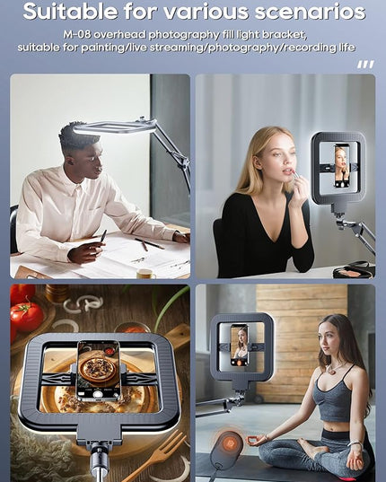 12'' Selfie Ring Light with Clamp Stand for Video Recording, Live Streaming(YouTube, Instagram, TIK Tok), Compatible with Phones, Cameras and Webcams