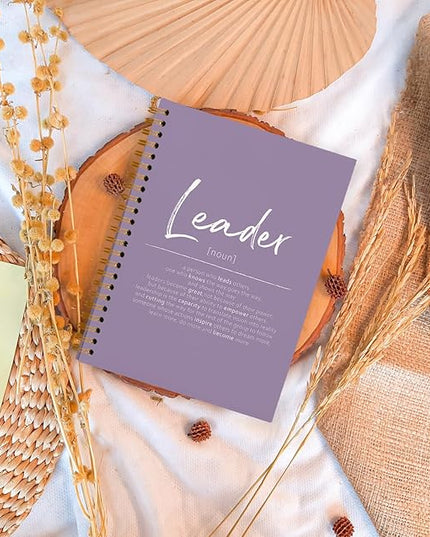OXW Purple Meeting Notebooks for Work, Leadership Gifts Office Work Notebook Journal for Writing Note Taking, Thank You Gifts for Women Men Leader Boss Mentor Manager Principal, 5.5"x8.3"
