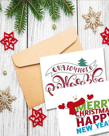 5.5 x 8.5 Blank White Card Stock (Set of 50) - 90lb Flat Card Stock Printer Paper for Invitations, Notes, Greetings & Table Cards - Writing, Stamping, Drawing, Painting