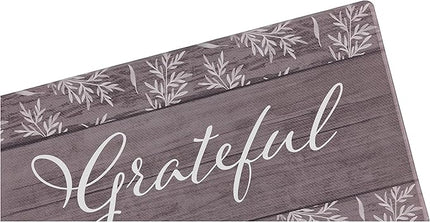 J&V TEXTILES Kitchen Runner Rugs Anti-Fatigue mats,Non Slip Waterproof Ergonomic Comfort Mat for Kitchen, Floor Home, Office, Sink, Laundry (Grateful, 18" x 30")