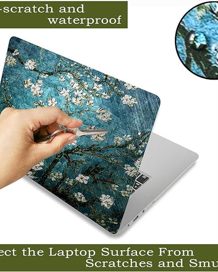 Laptop Skin Sticker Decal,12" 13" 13.3" 14" 15" 15.4" 15.6 inch Laptop Vinyl Skin Sticker Cover Art Protector Notebook PC (2 Wrist Pad Skin Included), Decorative Waterproof Removable,Van Gogh Painting