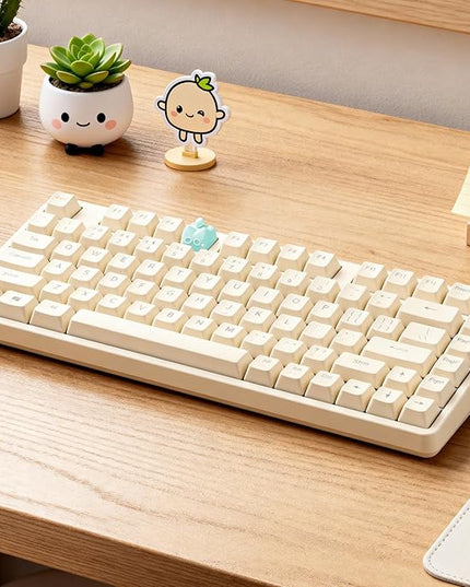 Artisan Keycaps, Cute Cat Custom Key Caps for MX Mechanical Keyboard, Resin Handmade 1U Replacement for Esc Arrow Keys (Green cat)