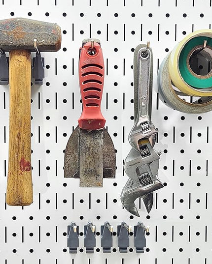 4-inch Wire Hook Model 113 | Compatible with Wall Control | for Tool Wall Organization of Combination Wrenches, Adjustable Wrenches, Hammers, Paint Brushes, Merchandise, and More | 10-Pack