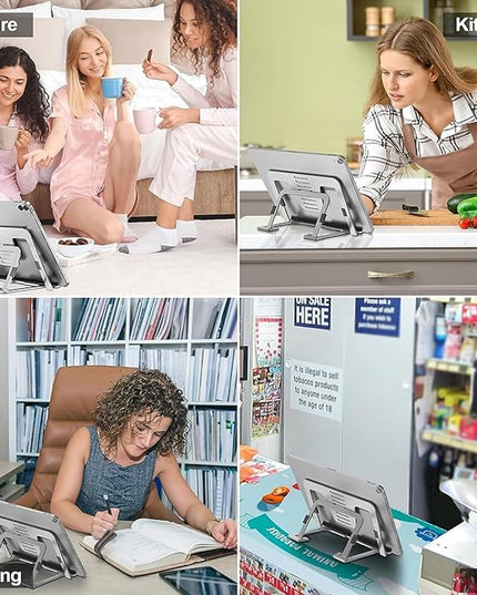 Laptop Stand Adjustable Aluminum Alloy Tablet Pad Holder Notebook Radiator Bracket Portable for 7-13inch Lightweight Tablet Holder