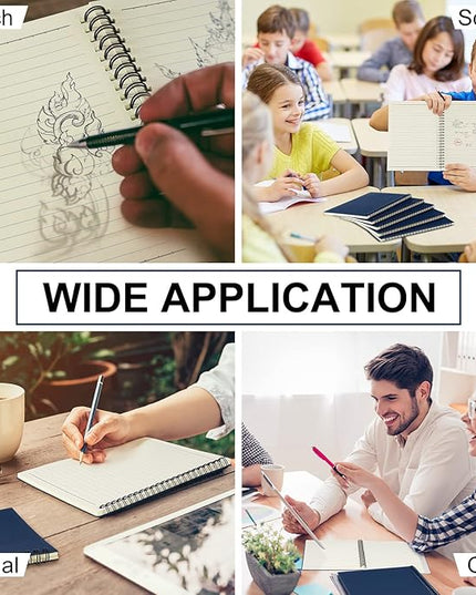 Yahenda Spiral Notebook Bulk A5 Journal Lined 8.3'' x 5.5'' Writing Composition Paper Small Notepad Subject Notebook for Students Office Business Back to School Supplies(Deep Blue,108 Pcs)