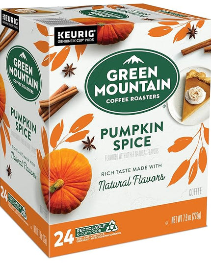 Green Mountain Coffee Roasters Pumpkin Spice Coffee, Keurig Single-Serve K-Cup Pods, Light Roast, 96 Count