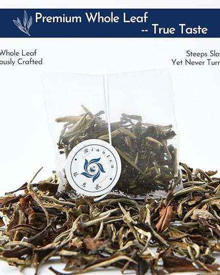 Rinatea Tea Gift Set - West Mt. Tea Selection-Tea Bag Sampler Variety Pack - Includes 6 Rich Flavors, 30 Tea Bags - Natural Loose Leaf Tea Sampler Gift Box for Tea Lovers