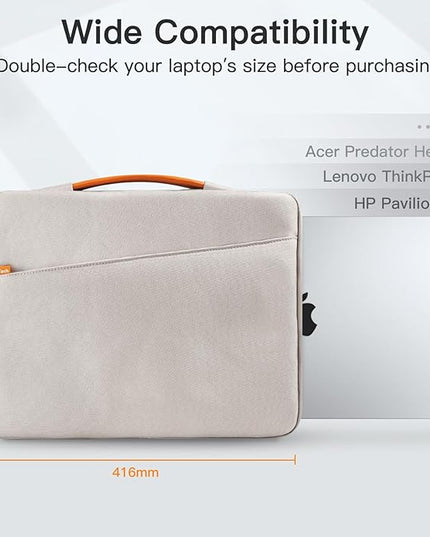 JETech Laptop Sleeve for 13-14Inch MacBook Air/Pro (M5/M4/M3/M2/M1,2020-2025), Waterproof Bag with Portable Handle and Pocket