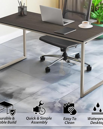 SHW Mission 40-Inch Home Office Computer Desk, Espresso
