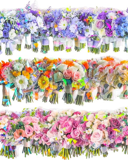 90 Pieces Natural Scrapbooking Stickers, Self-Adhesive Bouquet Stickers for Scrapbooking Supplies Journal for DIY Craft, Planners, Journal, Notebook Card