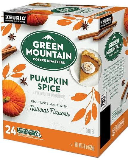 Green Mountain Coffee Roasters Pumpkin Spice Coffee, Keurig Single-Serve K-Cup Pods, Light Roast, 96 Count