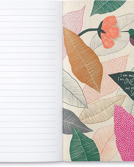 Compendium Softcover Journal - We can begin by doing small things. – A Write Now Journal with 128 Lined Pages, 5”W x 8”H