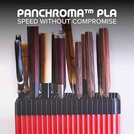 Panchroma PLA Black 3D Printer Filament, 1.75mm, 1kg Spool, Easy to Print, High Speed Printing, Tangle Free, AMS Compatible, Perfect for Toys, Decor, Miniatures, Models & Cosplay