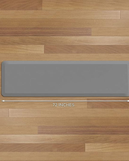GelPro Utility Anti-Fatigue Runner Mat, Leather Grain Grey - 20x72