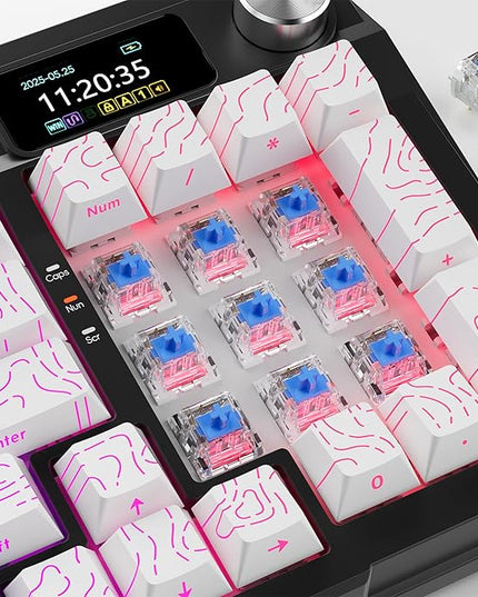 ZhouWang Blue Switch 3 Pin 50gf Pre-Lubricated,Dustproof Click Switch,Crisp clicking Sound with Strong Tactile Feedback, Suitable for 3D Click Printers and Mechanical Gaming Keyboards.(Blue,54PCS)