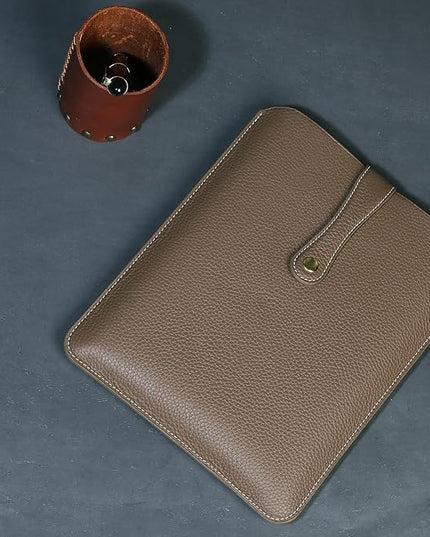 Genuine Leather Laptop Sleeve 13 Inch, Precisely Compatible with MacBook Pro M2 2022 M1 2020-2016 & Mac Air M3 2024 M2 2022 M1 2020,IPad Pro 12.9/Air13/,can be Placed with Magic Keyboard