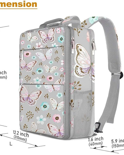 ZINZ Slim & Expandable Laptop Backpack 15 15.6 16 Inch Sleeve, Spill-Resistant Notebooks Bag Case for Most 14-16 Inch MacBooks Surface-Books Dell HP Lenovo Asus Computers,P01A01