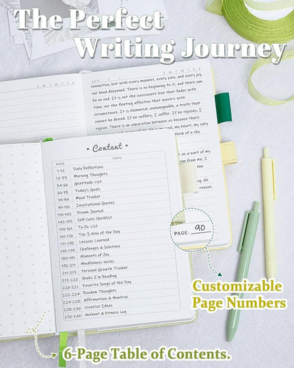 Journal for Women and Girls with Heart Buckle, 240 Pages Girls Diary Journal with Pen for Writing, Cute Daily Writing Journals for Women, B6 Pretty Journaling Hardcover Notebooks (Melon Yellow)