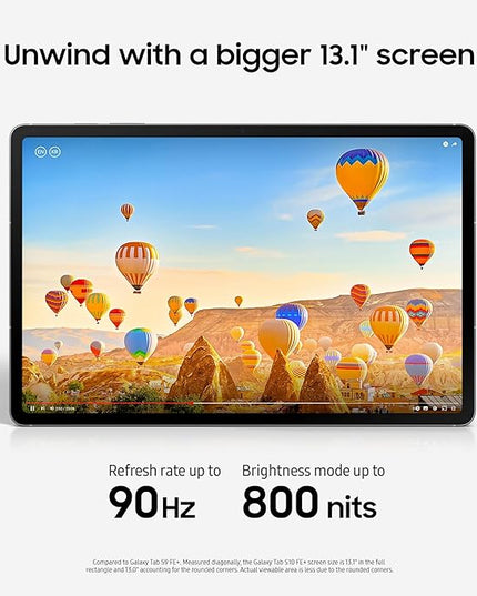 SAMSUNG Galaxy Tab S10 FE+ 13.1” 256GB WiFi Android Tablet, Large Display, Long Battery Life, Exynos 1580 Processor, IP68, Water-Resistant, 90 Hz Refresh, S Pen for Note-Taking, US Version, Gray