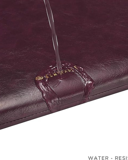 Comfyable Slim Protective Laptop Sleeve 15 Inch 14 Inch, PU Leather Bag Compatible with 15" MacBook Air (Snug Fit) M4 2025 & 14" MacBook Pro M4 (Loose Fit), Computer Case for Mac, Berry Brown