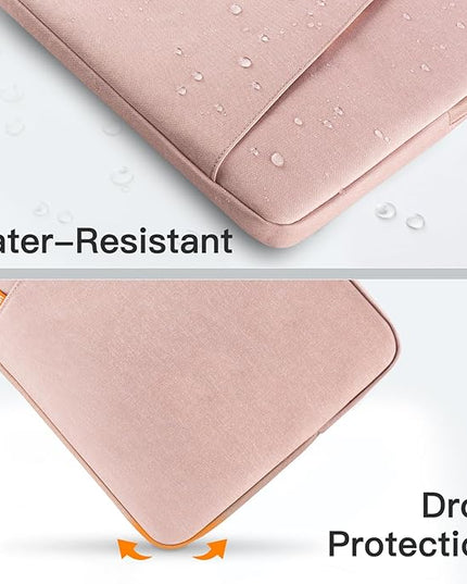 JETech Laptop Sleeve for 14-Inch MacBook Air/Pro, MacBook Pro M5/M4/M3/M2/M1 2021-2025, Waterproof Bag Case with Pocket, Compatible with 14 Inch Notebook (Rose Gold)