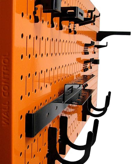 Wall Control Pegboard Value Pack - (3) Pack of Wall Control 16-Inch Tall x 32-Inch Wide Horizontal Orange Metal Wallboards for Home & Garage Tool Storage Organization (Orange Pegboard)