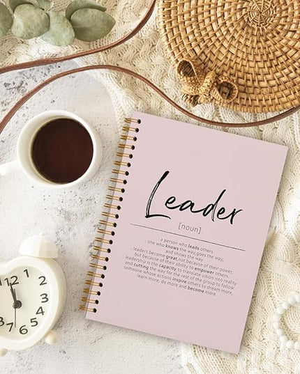 OXW Blush Notebooks for Work, Leadership Gifts Office Work Notebook Journal for Writing Meeting Note Taking, Thank You Appreciation Gifts for Women Men Leader Mentor Boss Manager Principal, 5.5"x8.3"