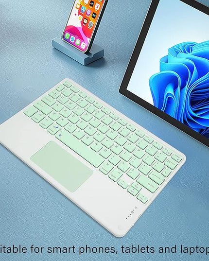SUNGOOYUE Ultra Slim Keyboard with Touchpad 78 Keys Keyboard Portable Keyboard for Smart Phones Tablets Laptops ()