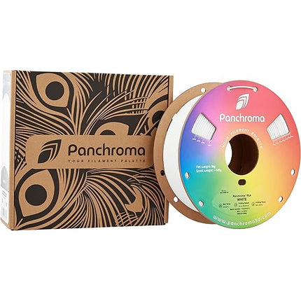Panchroma PLA White 3D Printer Filament, 1.75mm, 1kg Spool, Easy to Print, High Speed Printing, Tangle Free, AMS Compatible, Perfect for Toys, Decor, Miniatures, Models & Cosplay
