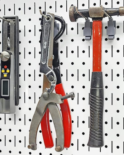 4-inch Wire Hook Model 113 | Compatible with Wall Control | for Tool Wall Organization of Combination Wrenches, Adjustable Wrenches, Hammers, Paint Brushes, Merchandise, and More | 10-Pack