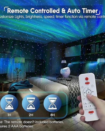 Rossetta Galaxy Projector, Star Projector LED Lights for Bedroom, Outdoor Lighting Projector, Starry Night Light with White Noise and Bluetooth Speaker, Gifts for Kids Adults Christmas, Birthdays