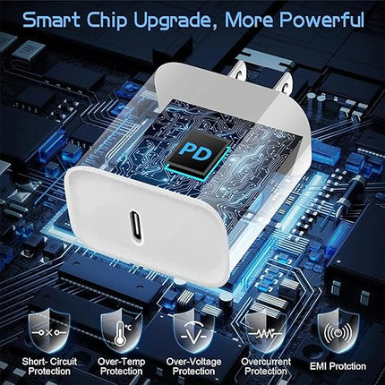 [Apple MFi Certified] Magnetic Wireless Charger for iPhone 16 Pro Max/16 Pro/15/14/13/12/Plus/AirPods 3/2/Pro 2, 6FT Magnet Charge for Apple Mag-Safe Charger Fast Wireless Charging, 2Pack