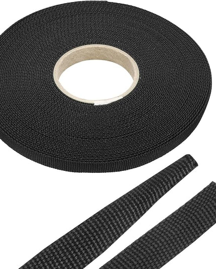 MECCANIXITY Braided Cable Sleeves Heat Shrinkable Fabric Sleeving, 5/16" 60ft Black 2:1 Ratio Heat Shrinkable Cord Protector for Harness Cable, Network Cable Protection, Cable Management