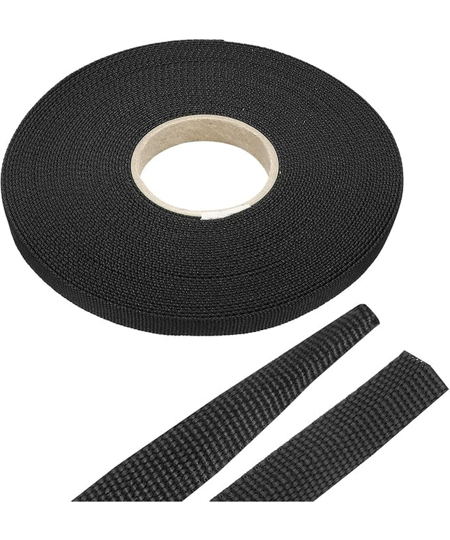 MECCANIXITY Braided Cable Sleeves Heat Shrinkable Fabric Sleeving, 5/16" 60ft Black 2:1 Ratio Heat Shrinkable Cord Protector for Harness Cable, Network Cable Protection, Cable Management