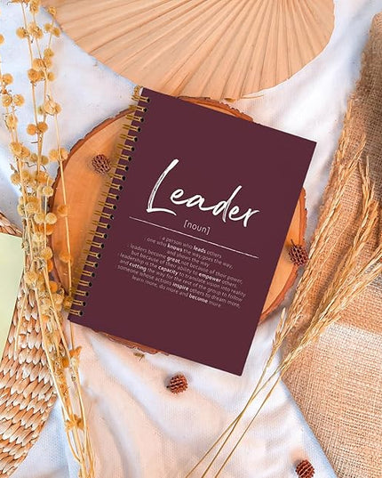 OXW Burgundy Notebooks for Work, Leadership Gifts Notebook Journal for Writing Meeting Office Note Taking, Thank You Appreciation Gifts for Women Men Leader Mentor Boss Manager, 5.5"x8.3"