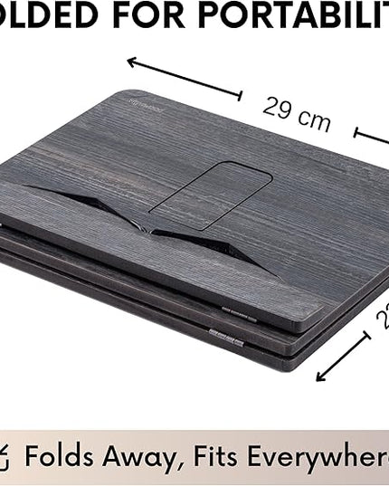 Vigo Wood Book Stand, Book Holder, Reading Stand, Cookbook Holder, Recipe Book Stand, Wooden Book Stands for Reading, Cookbook Stand for Kitchen, Book Holder for Reading in Bed (Cambridge)