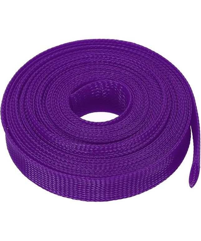 uxcell Expandable Sleeving, 1-inch 25ft Cable Sleeve, Purple