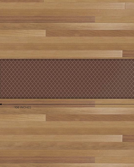 NewLife by GelPro Anti-Fatigue Designer Comfort Kitchen Floor Mat, 30x108" , Trellis Walnut Stain Resistant Surface with 3/4” Thick Ergo-foam Core for Health and Wellness