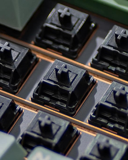 MELETRIX WS Arowana Black Mechanical Keyboard Switches, 35Pcs HMX Linear Switches Pre Lubed 5 Pins 57gf Key Switch for Mechanical Gaming Keyboard (Black)